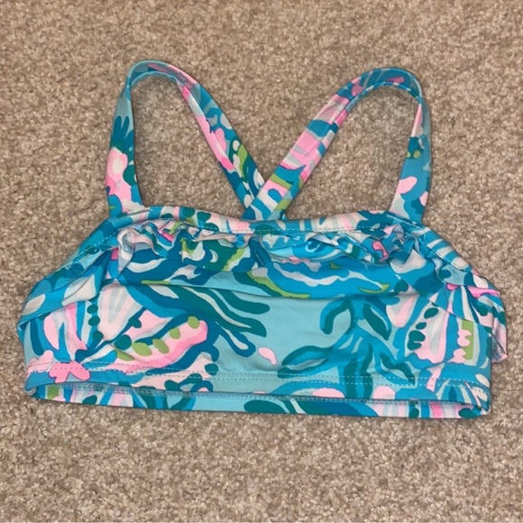 Lilly Pulitzer Bikini - Aqua La Vista Print - Size 2T - Picture 5 of 7